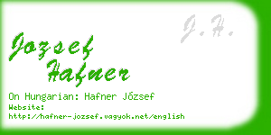 jozsef hafner business card
