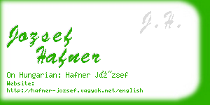 jozsef hafner business card